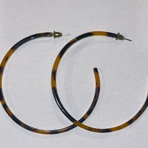 J. Crew Tortoise Hoop Earrings